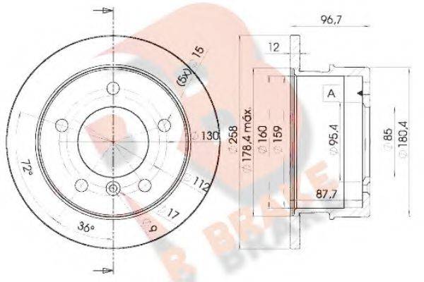 R BRAKE 78RBD10184