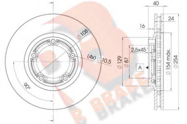 R BRAKE 78RBD20200