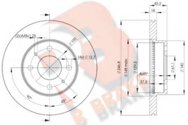 R BRAKE 78RBD20602