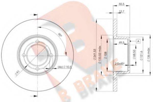 R BRAKE 78RBD20751
