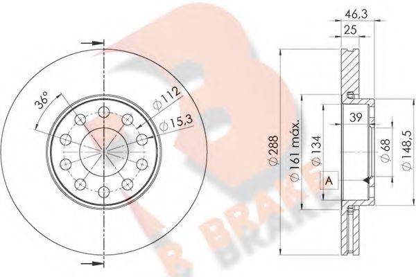 R BRAKE 78RBD21068