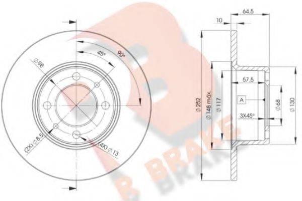 R BRAKE 78RBD21070