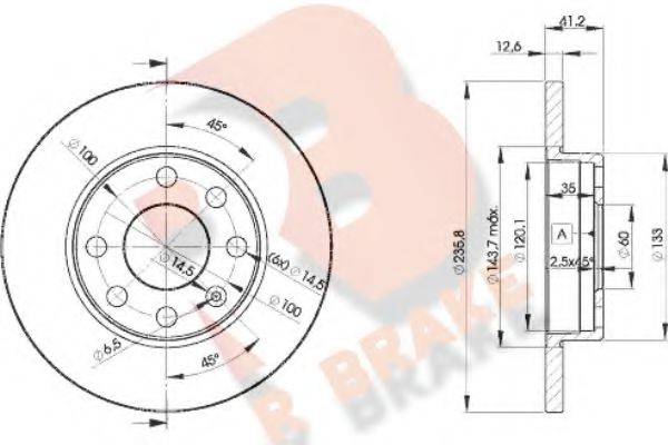 R BRAKE 78RBD21240
