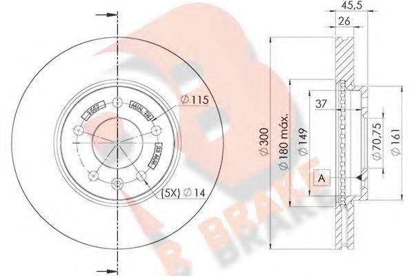 R BRAKE 78RBD21557