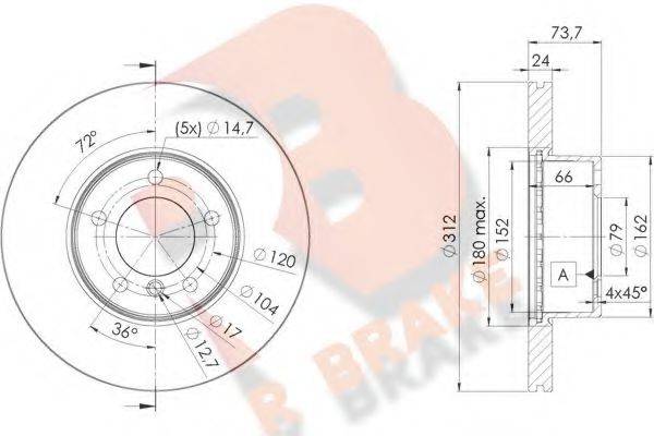 R BRAKE 78RBD21972