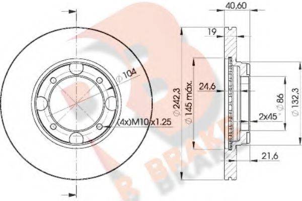 R BRAKE 78RBD22135