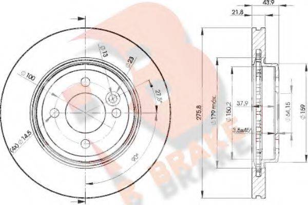 R BRAKE 78RBD22891