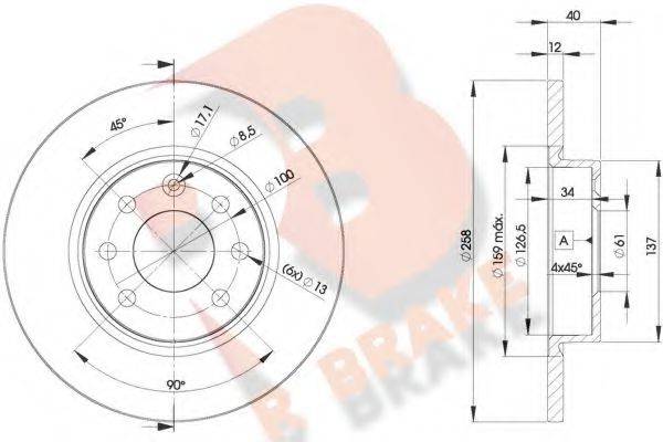 R BRAKE 78RBD22947