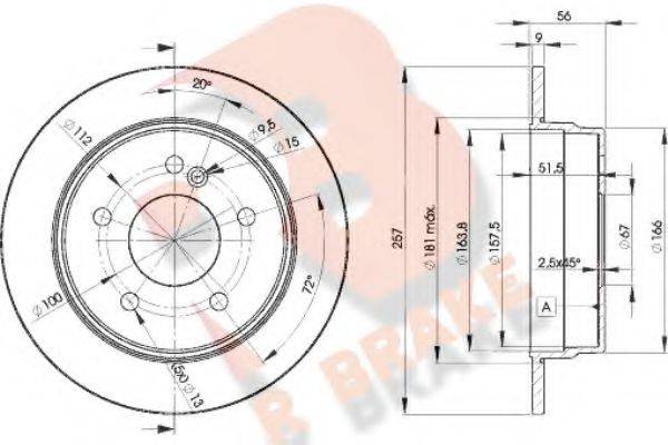 R BRAKE 78RBD23181