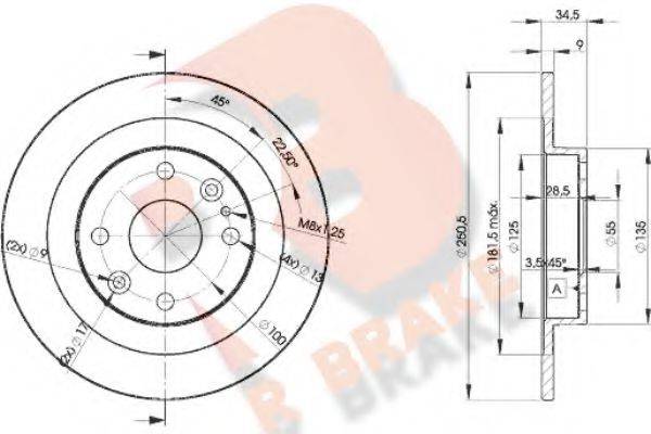 R BRAKE 78RBD23257
