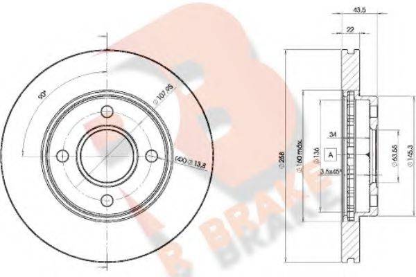 R BRAKE 78RBD23270