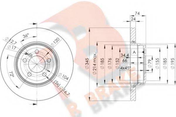 R BRAKE 78RBD23409