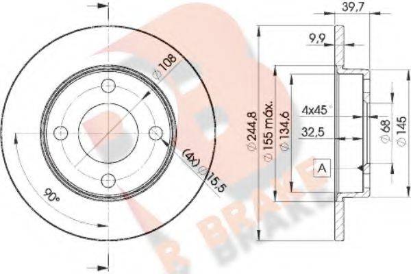 R BRAKE 78RBD23636