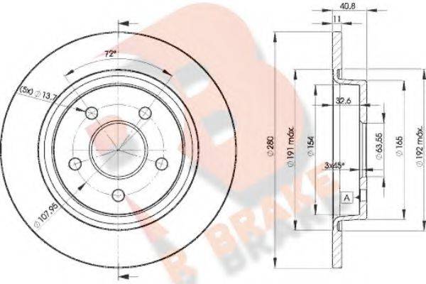 R BRAKE 78RBD23962