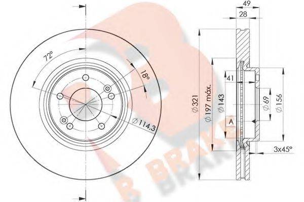 R BRAKE 78RBD24051