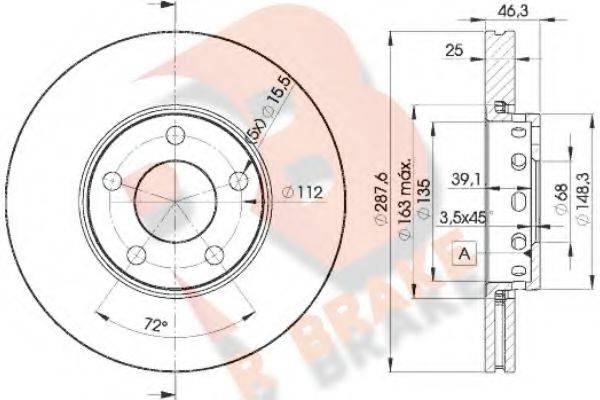 R BRAKE 78RBD24063