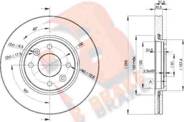R BRAKE 78RBD24193