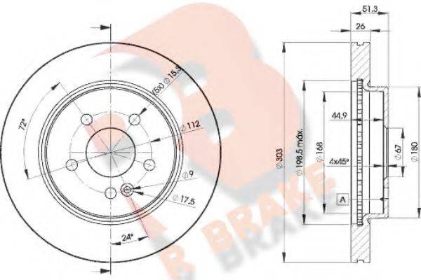 R BRAKE 78RBD24210