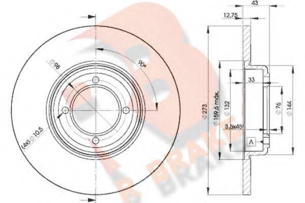 R BRAKE 78RBD24642