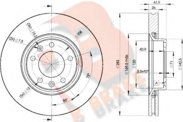 R BRAKE 78RBD24660