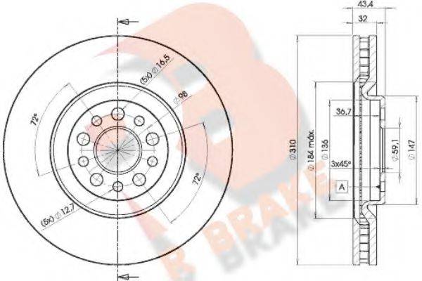 R BRAKE 78RBD24684