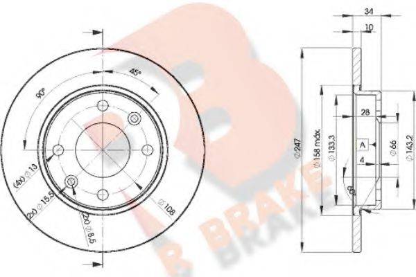 R BRAKE 78RBD24689