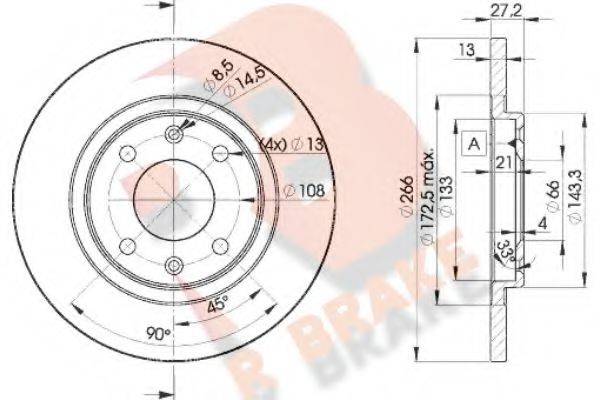 R BRAKE 78RBD24692