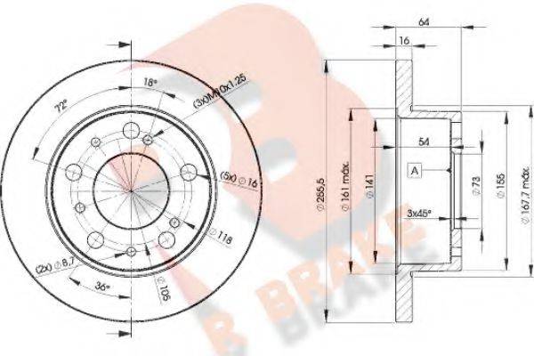 R BRAKE 78RBD24693