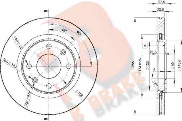 R BRAKE 78RBD24697