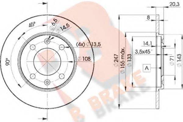 R BRAKE 78RBD24699