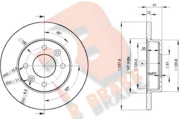 R BRAKE 78RBD24705