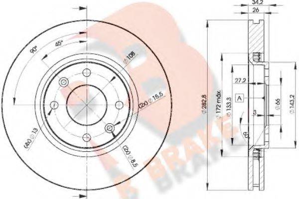 R BRAKE 78RBD24752