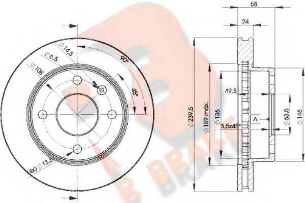 R BRAKE 78RBD24844