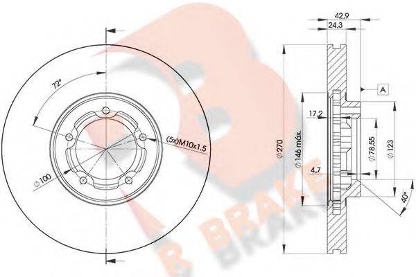 R BRAKE 78RBD25611
