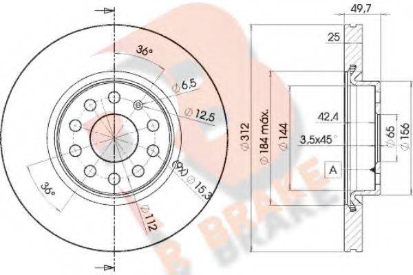 R BRAKE 78RBD25618