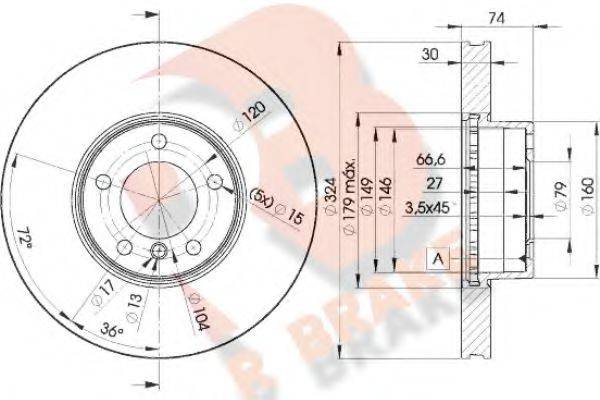 R BRAKE 78RBD25859