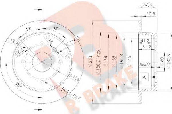 R BRAKE 78RBD26028