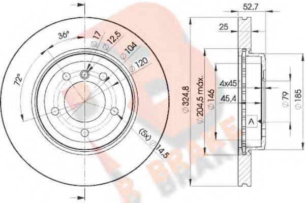 R BRAKE 78RBD26071