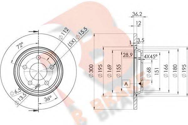 R BRAKE 78RBD26075