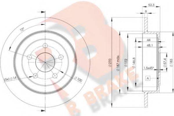 R BRAKE 78RBD26433
