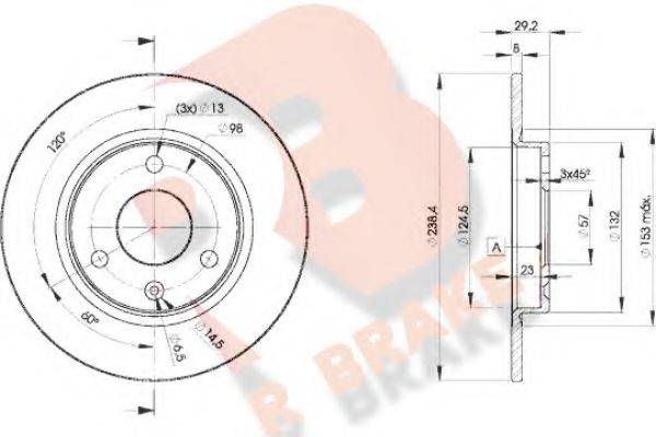 R BRAKE 78RBD27199