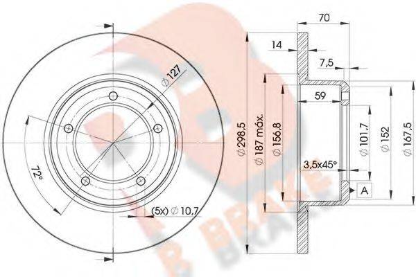 R BRAKE 78RBD27329