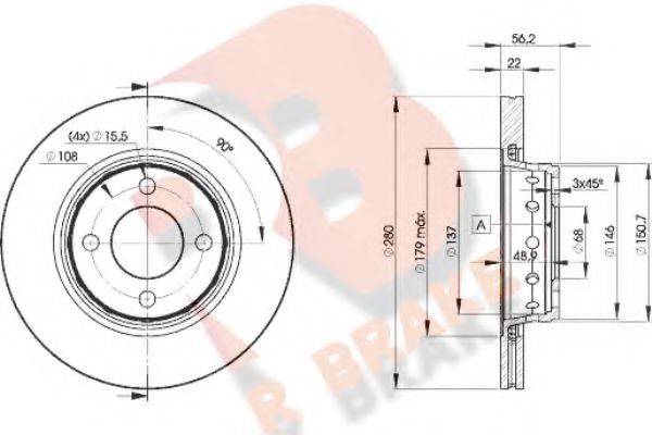 R BRAKE 78RBD28011