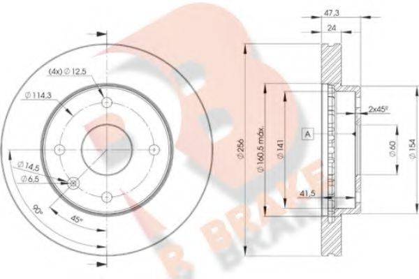 R BRAKE 78RBD28338
