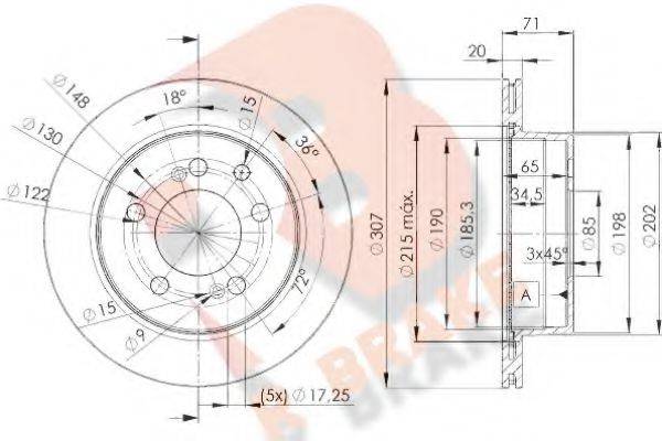 R BRAKE 78RBD28675