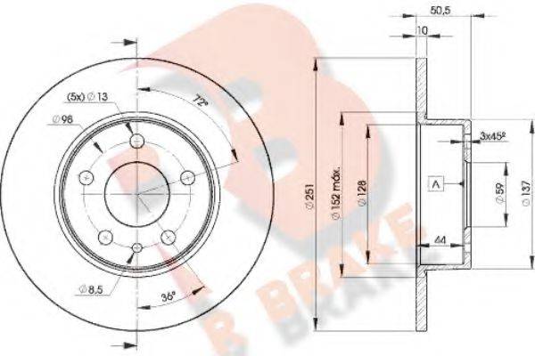 R BRAKE 78RBD28684
