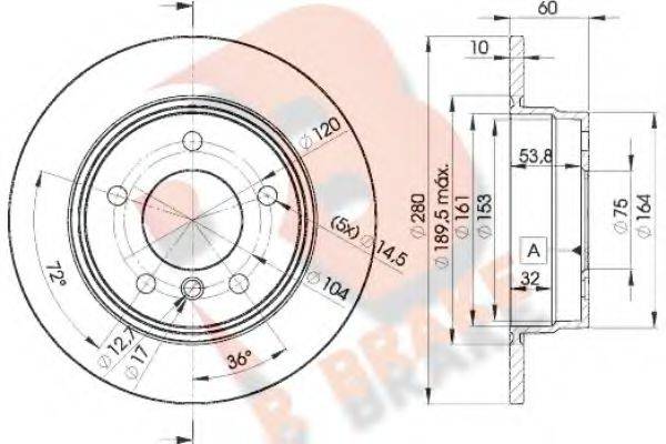 R BRAKE 78RBD28936
