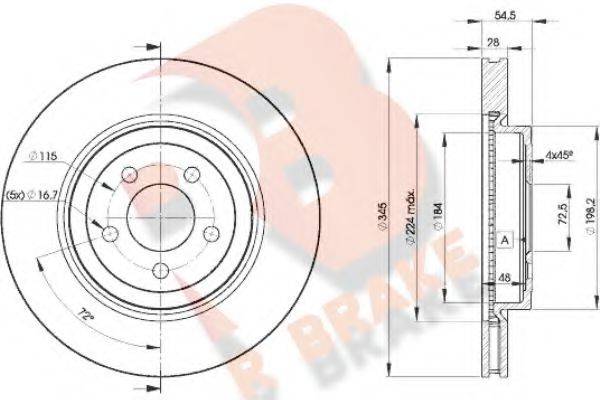 R BRAKE 78RBD29197