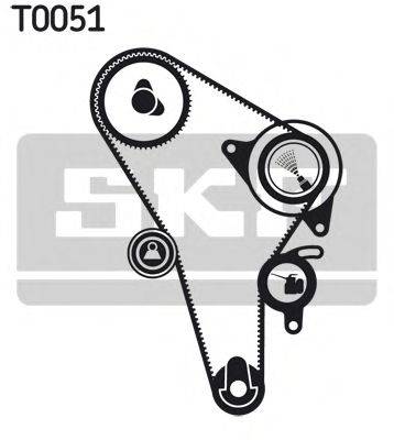 GATES K15176 Комплект ременя ГРМ