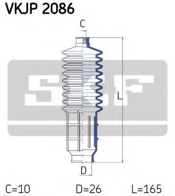 SPIDAN 83618 Пильовик, рульове управління